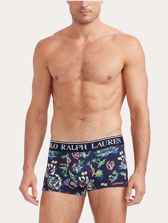 POLO RALPH LAUREN BOXER ΑΝΔΡΙΚΟ 'TROPICAL' STRETCH COTTON TRUNKS - Image 2