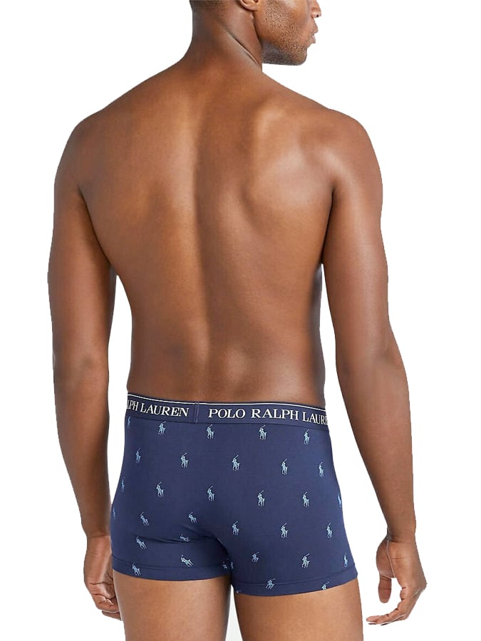 POLO RALPH LAUREN ΑΝΔΡΙΚΑ ΜΠΛΕ BOXER STRETCH COTTON 3 PACK - Image 3