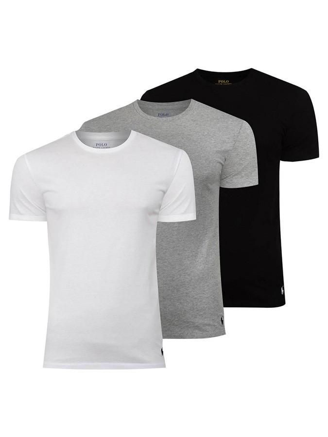 POLO RALPH LAUREN ΜΠΛΟΥΖΑΚΙΑ COTTON ΜΕ ΛΑΙΜΟΚΟΨΗ CREW UNDERSHIRT 3 PACK T-SHIRT