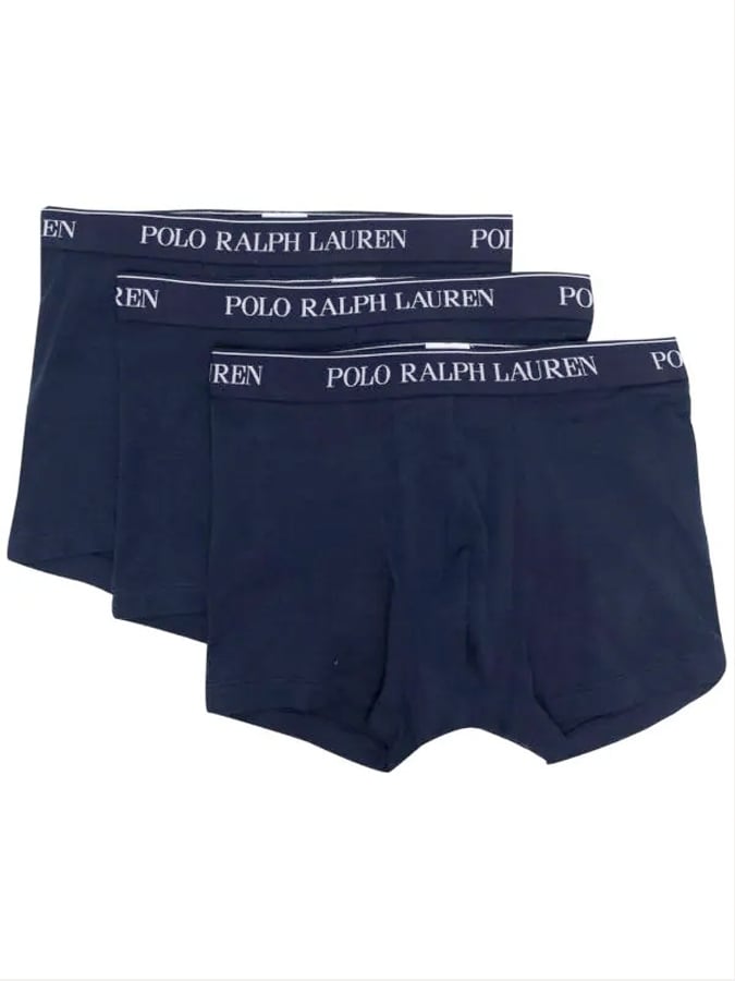 POLO RALPH LAUREN ΑΝΔΡΙΚΑ ΜΠΛΕ BOXER STRETCH COTTON 3 PACK