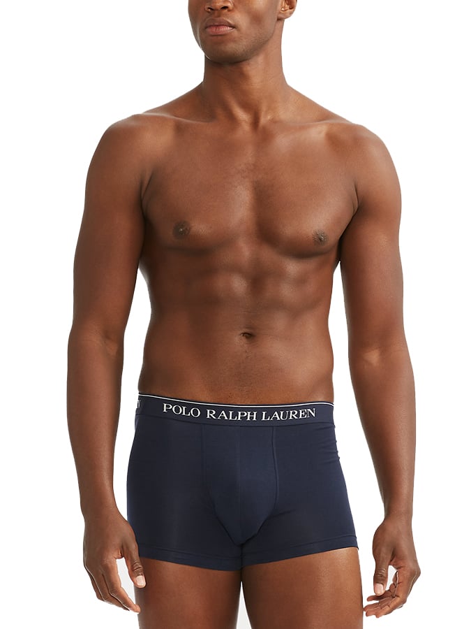 POLO RALPH LAUREN ΑΝΔΡΙΚΑ ΜΠΛΕ BOXER STRETCH COTTON 3 PACK - Image 2