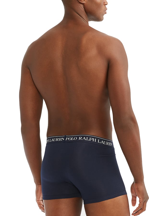 POLO RALPH LAUREN ΑΝΔΡΙΚΑ ΜΠΛΕ BOXER STRETCH COTTON 3 PACK - Image 3