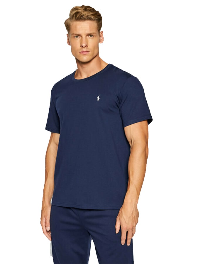POLO RALPH LAUREN ΜΠΛΟΥΖΑΚΙ ΜΠΛΕ ΜΕ ΛΑΙΜΟΚΟΨΗ CREWNECK