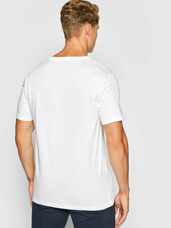 POLO RALPH LAUREN ΜΠΛΟΥΖΑΚΙ ΛΕΥΚΟ ΜΕ ΛΑΙΜΟΚΟΨΗ CREWNECK 100% COTTON - Image 2