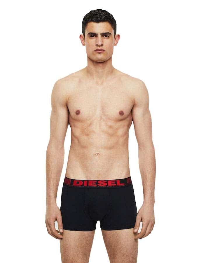 Diesel DAMIEN Ανδρικά Boxer barcode και λογότυπο στο μπροστινό μέρος (3 PACK ) - Image 2