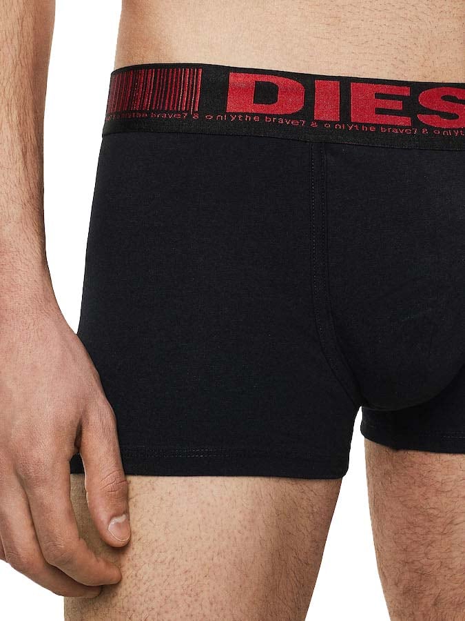 Diesel DAMIEN Ανδρικά Boxer barcode και λογότυπο στο μπροστινό μέρος (3 PACK ) - Image 4