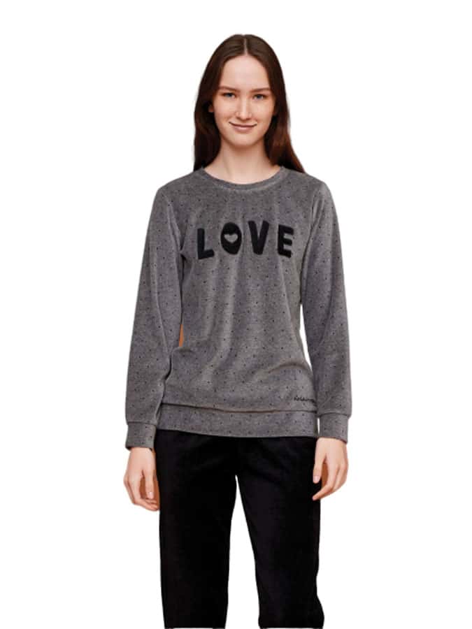Νoidinotte Βελουτέ Φόρμα Homewear ή για Βόλτα 100% Cotton