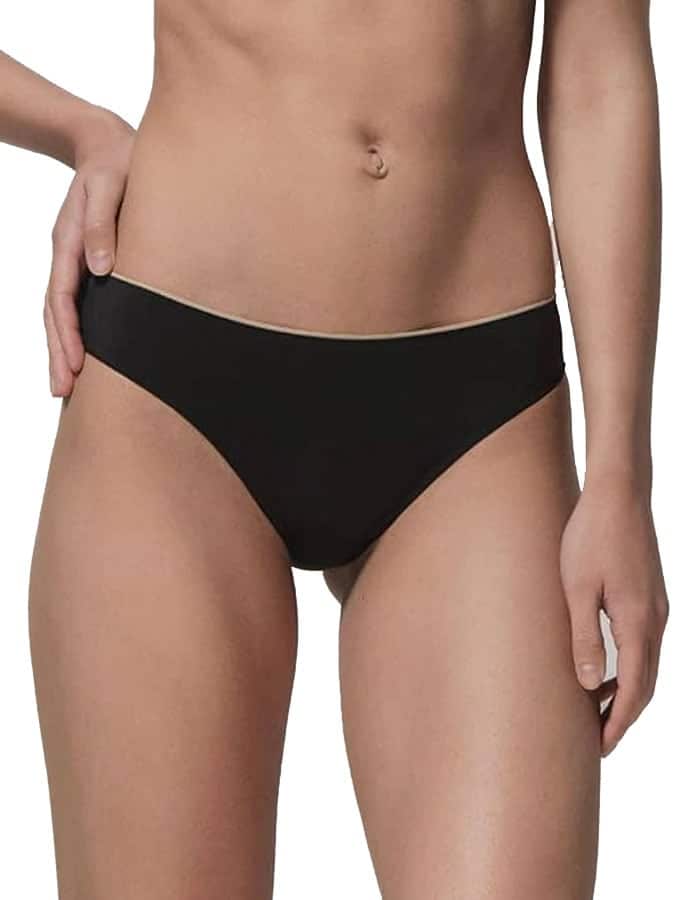 Luna Miracle one μαύρο σλιπ δε διαγράφει κάτω από τα ρούχα - Laser cut