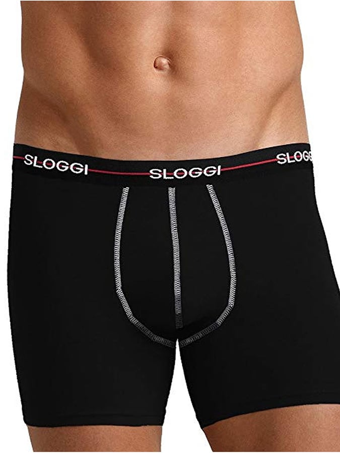SLOGGI BOXER START SHORT ΠΑΚΕΤΟ 2 ΤΕΜΑΧΙΑ (ΜΑΥΡΟ-ΜΑΥΡΟ ΜΕ ΡΙΓΑ) - Image 2