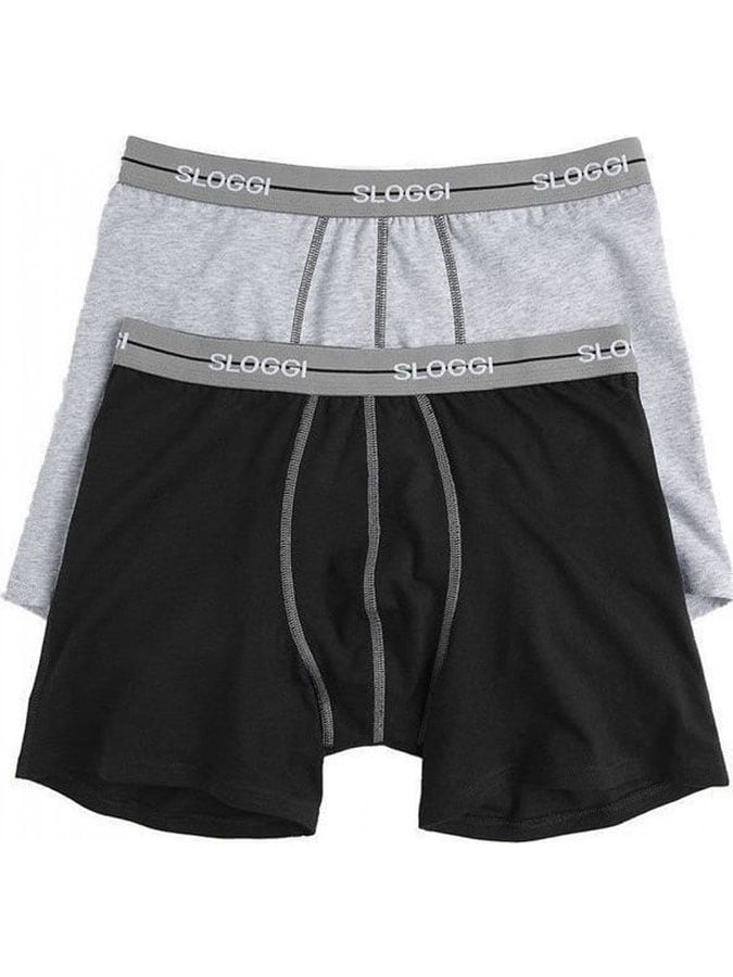 SLOGGI BOXER START SHORT ΠΑΚΕΤΟ 2 ΤΜΧ ΜΑΥΡΟ - ΓΚΡΙ