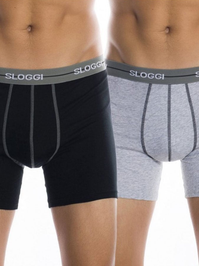 SLOGGI BOXER START SHORT ΠΑΚΕΤΟ 2 ΤΜΧ ΜΑΥΡΟ - ΓΚΡΙ - Image 2
