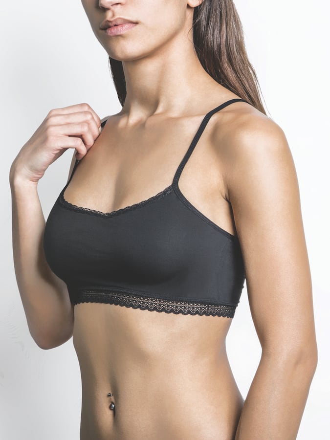 ΓΥΝΑΙΚΕΙΟ CROP TOP BRA ΔΑΝΤΕΛΑ/BAMBOO